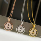 [Loco jewelrys]LUCKY MOVER PM PAVED NECKLACE