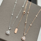 [Loco jewelrys]JOY HEART DIAMOND NECKLACE