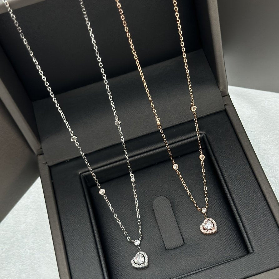 [Loco jewelrys]JOY HEART DIAMOND NECKLACE