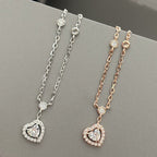 [Loco jewelrys]JOY HEART DIAMOND NECKLACE