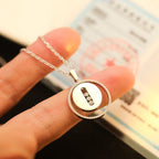 [Loco jewelrys]LUCKY MOVE MM SILVER DIAMOND NECKLACE
