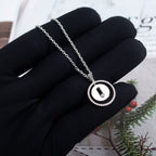 [Loco jewelrys]LUCKY MOVE PM NECKLACE SILVER DIAMOND