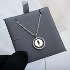 [Loco jewelrys]LUCKY MOVE PM NECKLACE SILVER DIAMOND