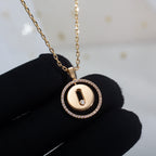 [Loco jewelrys]LUCKY MOVE PM NECKLACE PINK GOLD DIAMOND