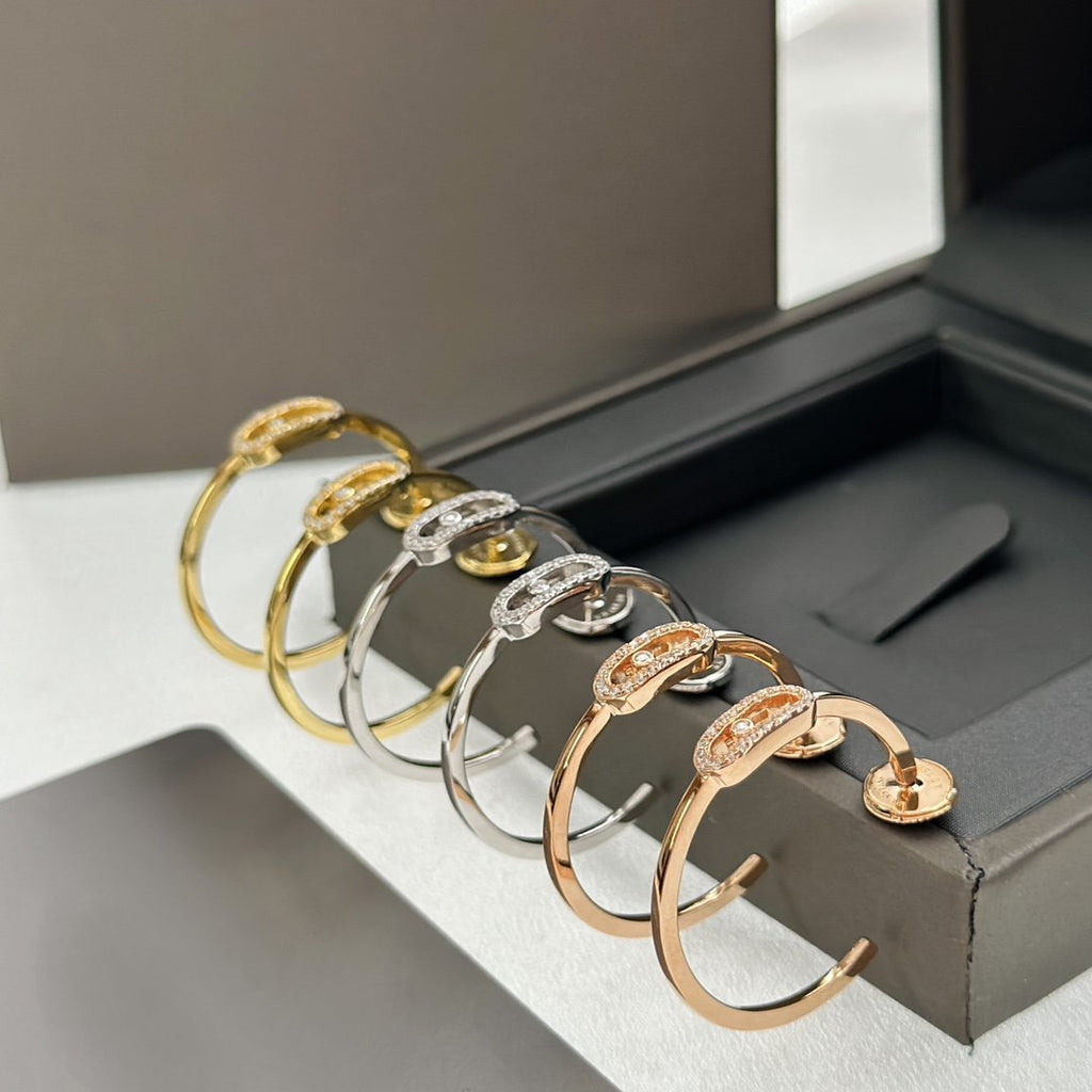 [Loco jewelrys]CREOLES MOVE UNO PM DIAMOND EARRINGS