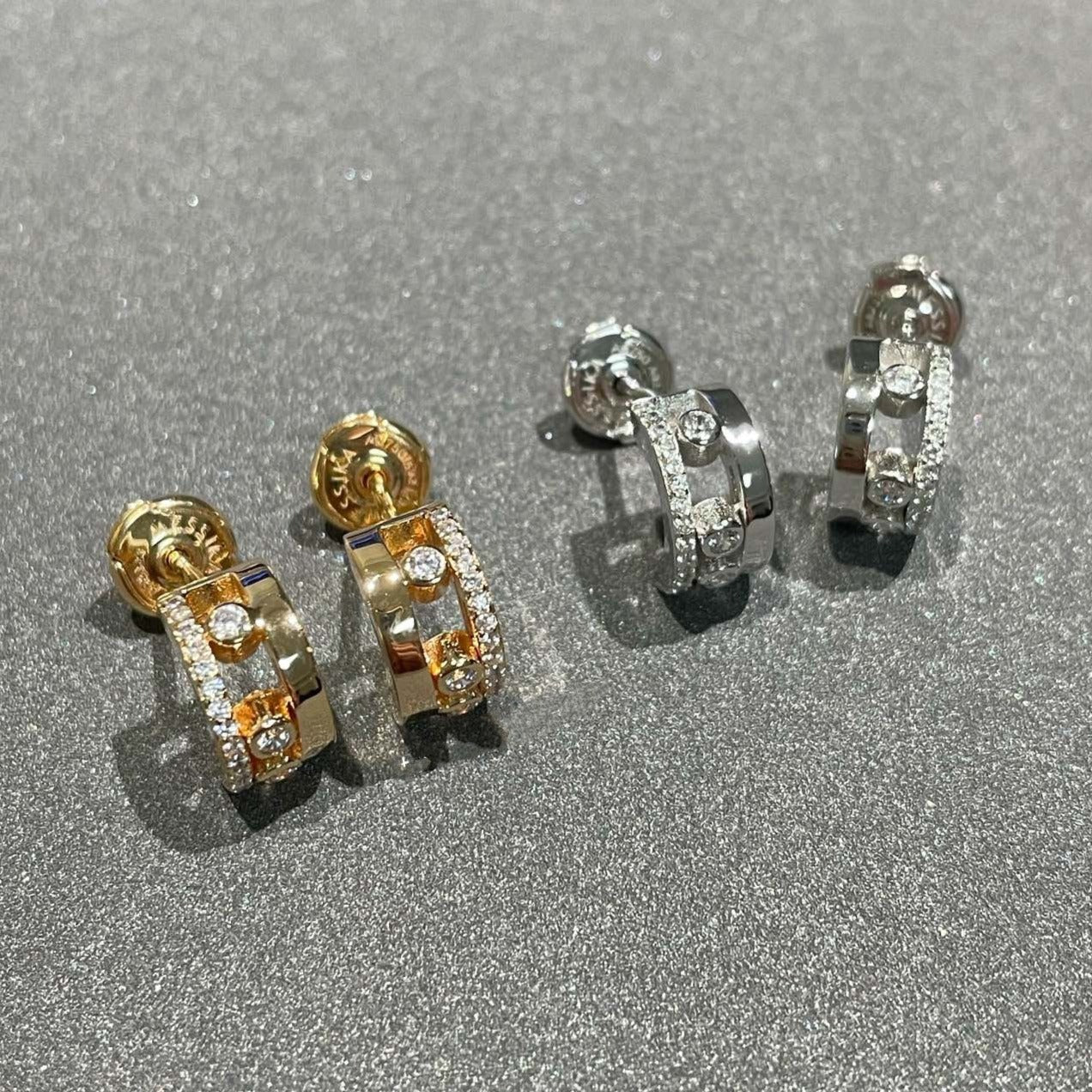 [Loco jewelrys]MOVE ROMANE EARRINGS DIAMOND