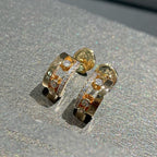 [Loco jewelrys]MOVE ROMANE EARRINGS DIAMOND