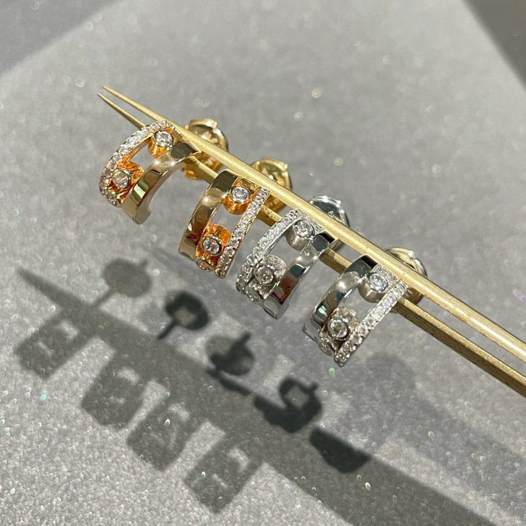 [Loco jewelrys]MOVE ROMANE EARRINGS DIAMOND
