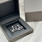 [Loco jewelrys]MOVE UNO SILVER DIAMOND EARRINGS
