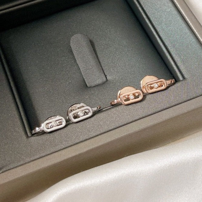 [Loco jewelrys]CREOLES MOVE UNO MINI 1 DIAMOND EARRINGS