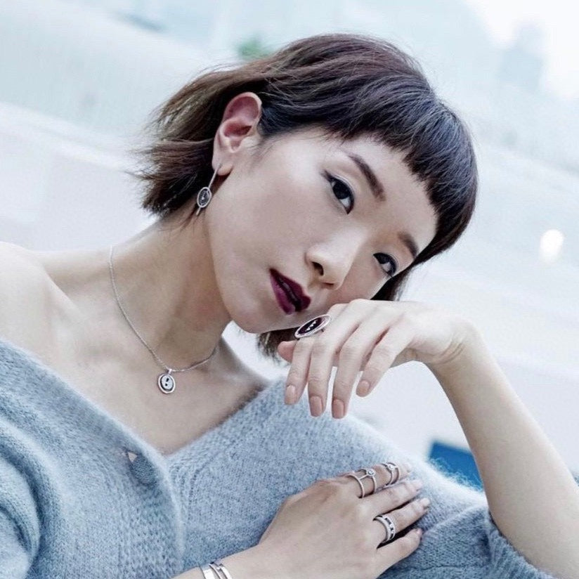 [Loco jewelrys]LUCKY MOVE ARROW PINK GOLD DIAMOND EARRINGS