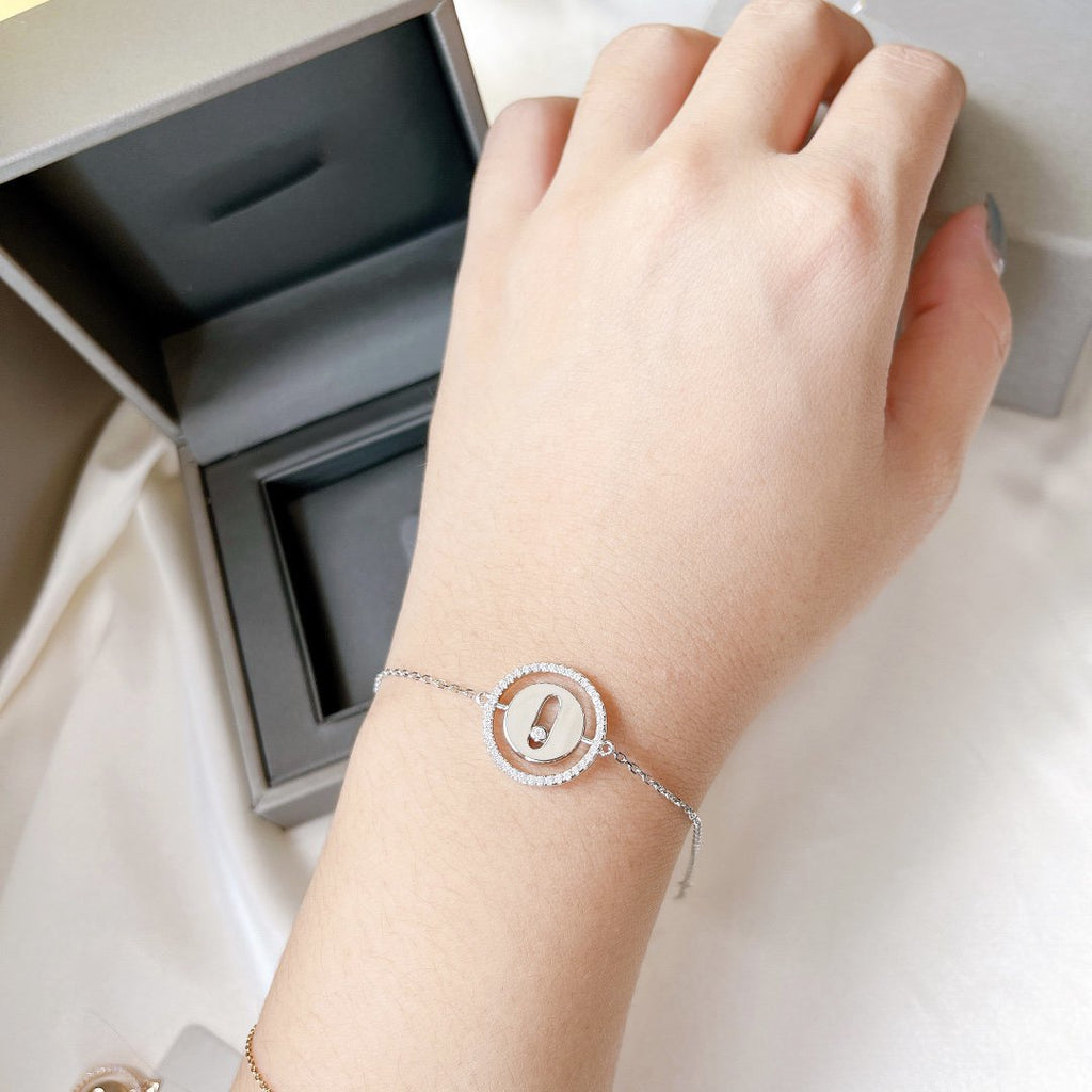 [Loco jewelrys]LUCKY MOVE PAVED DIAMOND BRACELET