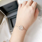 [Loco jewelrys]LUCKY MOVE PAVED DIAMOND BRACELET