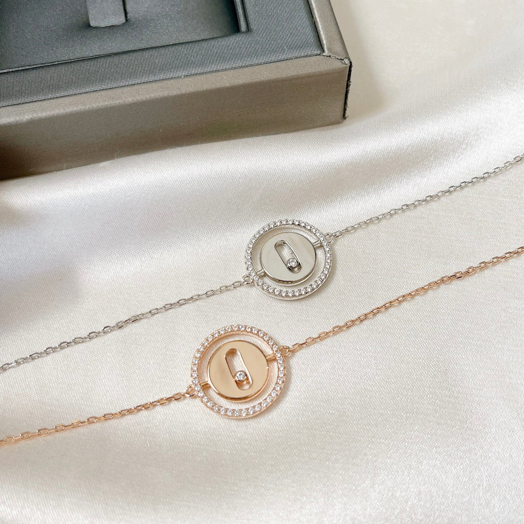 [Loco jewelrys]LUCKY MOVE PAVED DIAMOND BRACELET