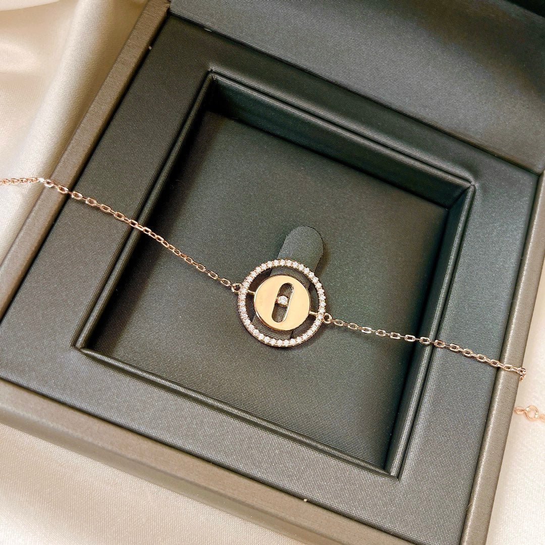 [Loco jewelrys]LUCKY MOVE PAVED DIAMOND BRACELET