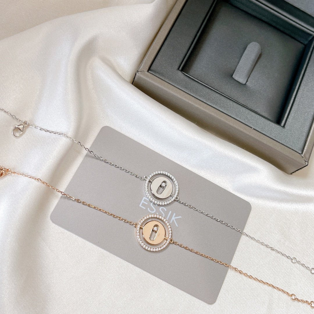 [Loco jewelrys]LUCKY MOVE PAVED DIAMOND BRACELET