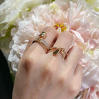 Loco HM KELLY CLOCHETTE DOUBLE RING IN  WITH DIAMONDS