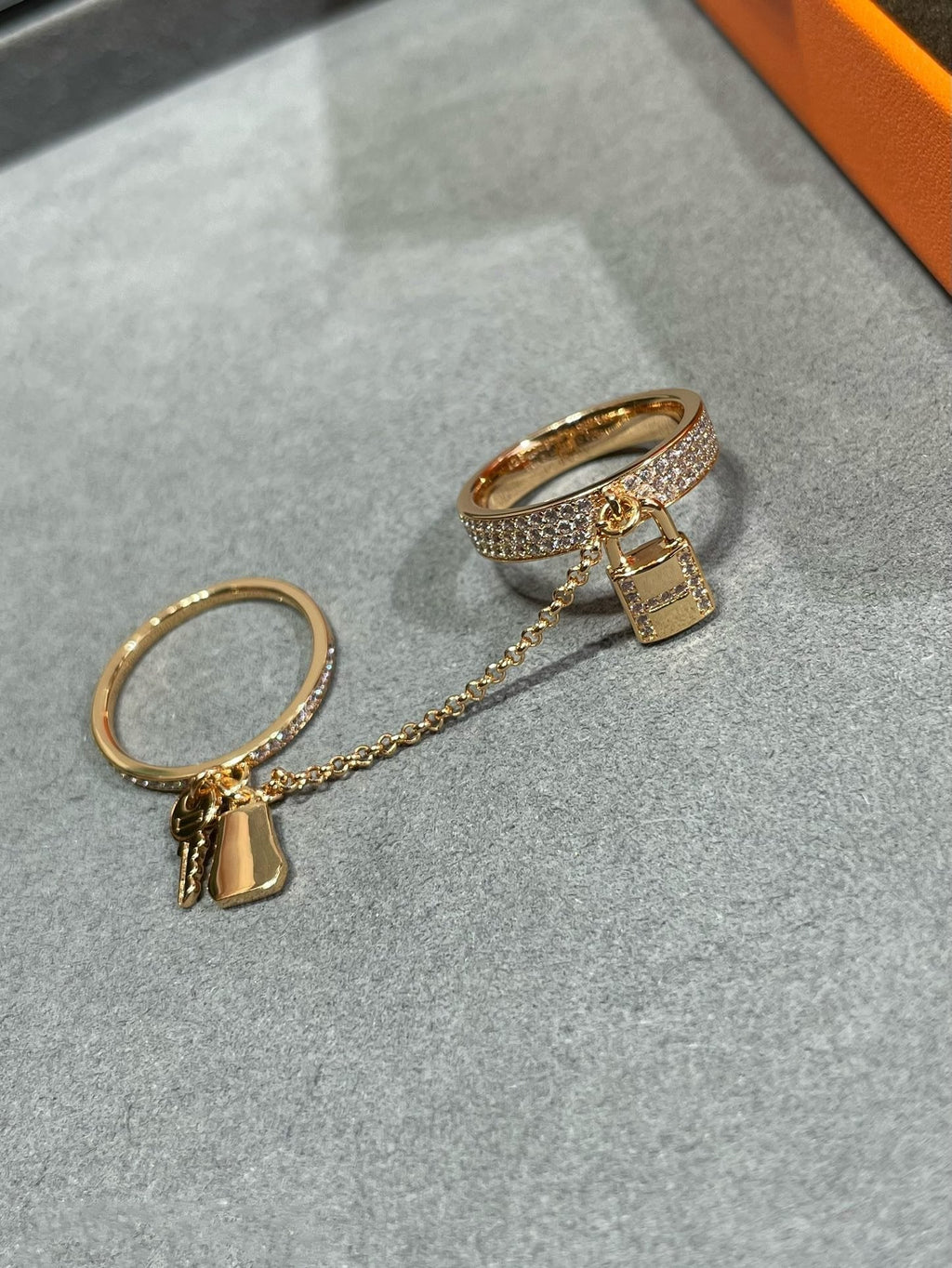 Loco HM KELLY CLOCHETTE DOUBLE RING IN  WITH DIAMONDS