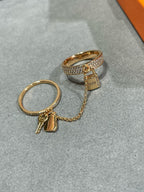 Loco HM KELLY CLOCHETTE DOUBLE RING IN  WITH DIAMONDS