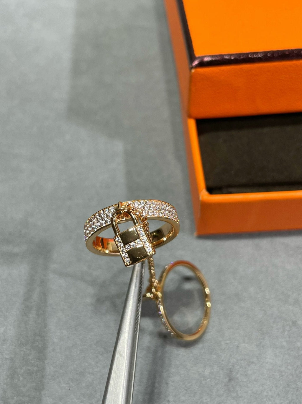 Loco HM KELLY CLOCHETTE DOUBLE RING IN  WITH DIAMONDS