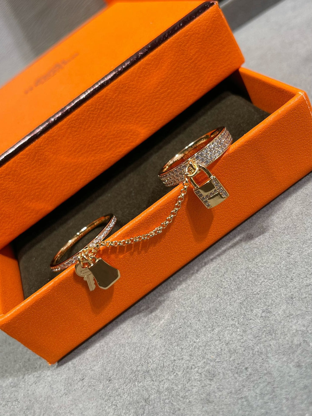Loco HM KELLY CLOCHETTE DOUBLE RING IN  WITH DIAMONDS