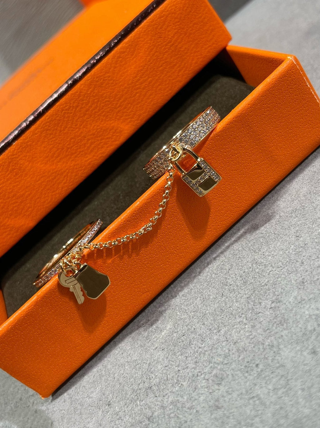 Loco HM KELLY CLOCHETTE DOUBLE RING IN  WITH DIAMONDS