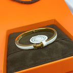 Loco CLASSIC HM CLIC WHITE 8MM ENAMEL BRACELET