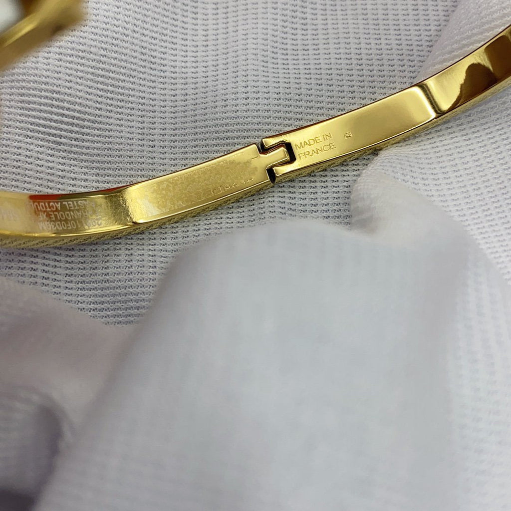 Loco CLASSIC HM CLIC WHITE 8MM ENAMEL BRACELET