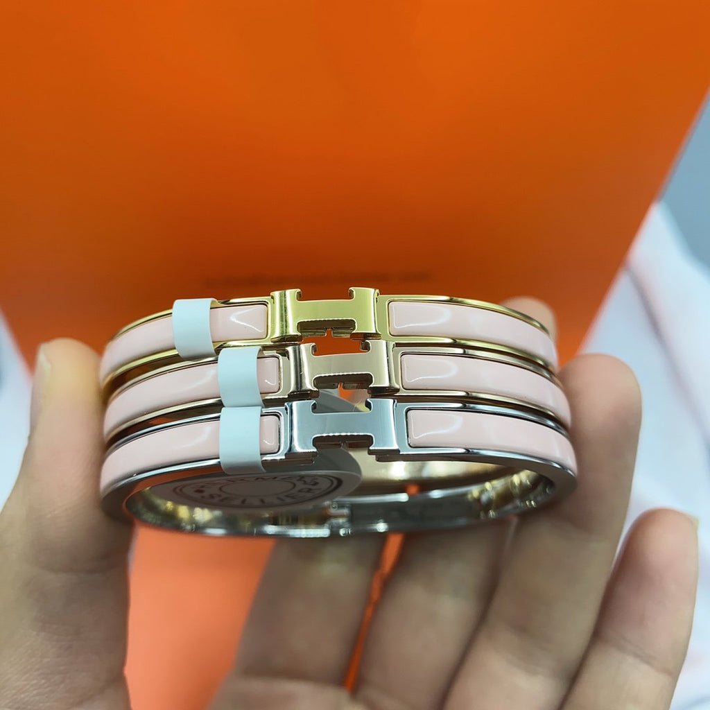 Loco CLASSIC HM CLIC  PINK 8MM ENAMEL BRACELET