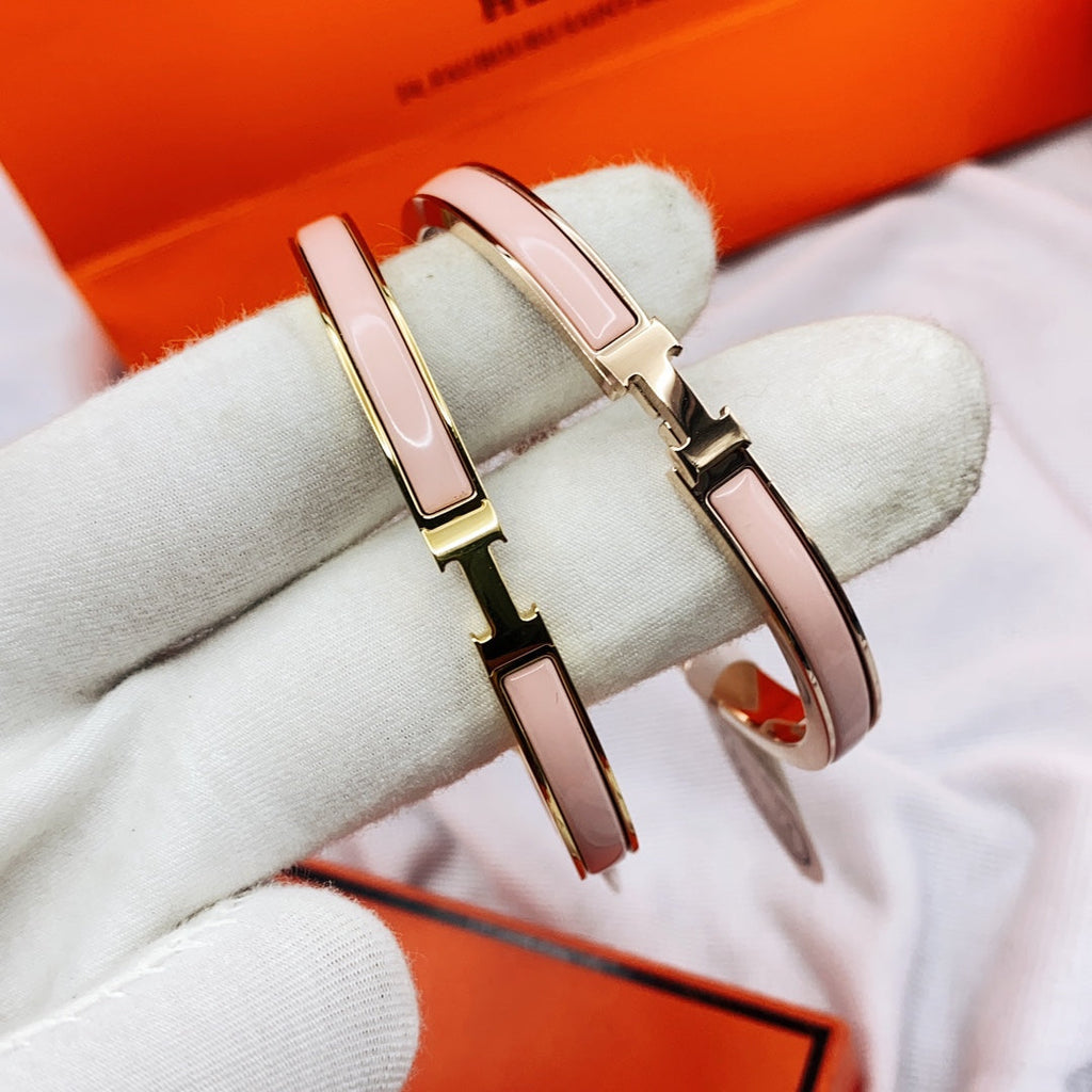 Loco CLASSIC HM CLIC  PINK 8MM ENAMEL BRACELET