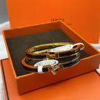 Loco CLASSIC HM CLIC BLACK 8MM ENAMEL BRACELET