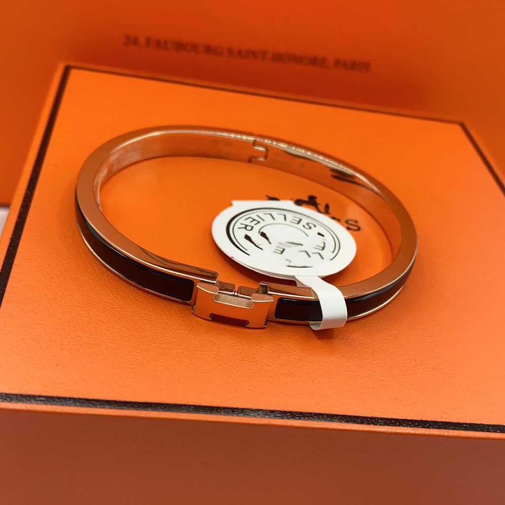Loco CLASSIC HM CLIC BLACK 8MM ENAMEL BRACELET