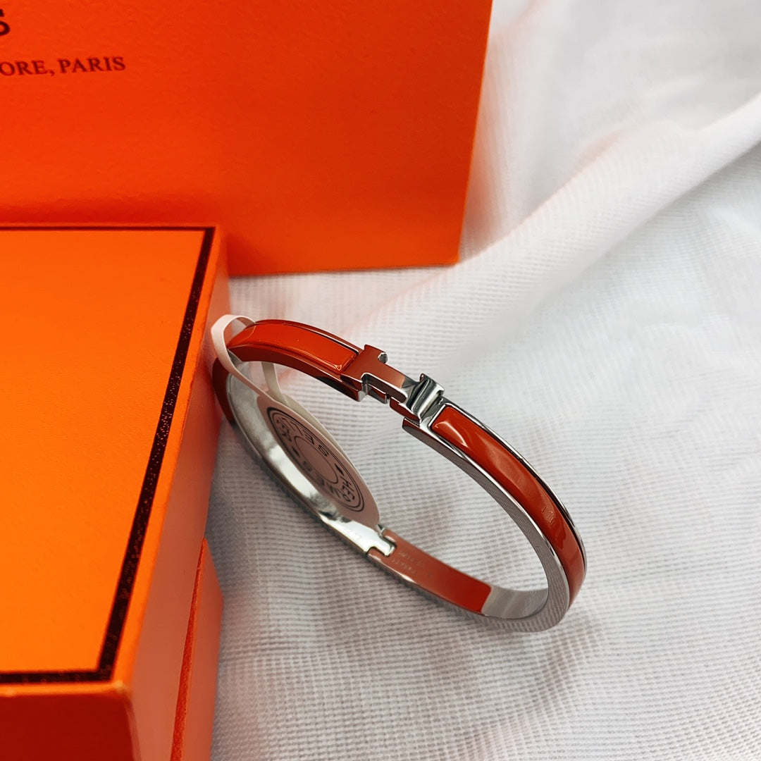 Loco CLASSIC HM CLIC RED 8MM ENAMEL BRACELET