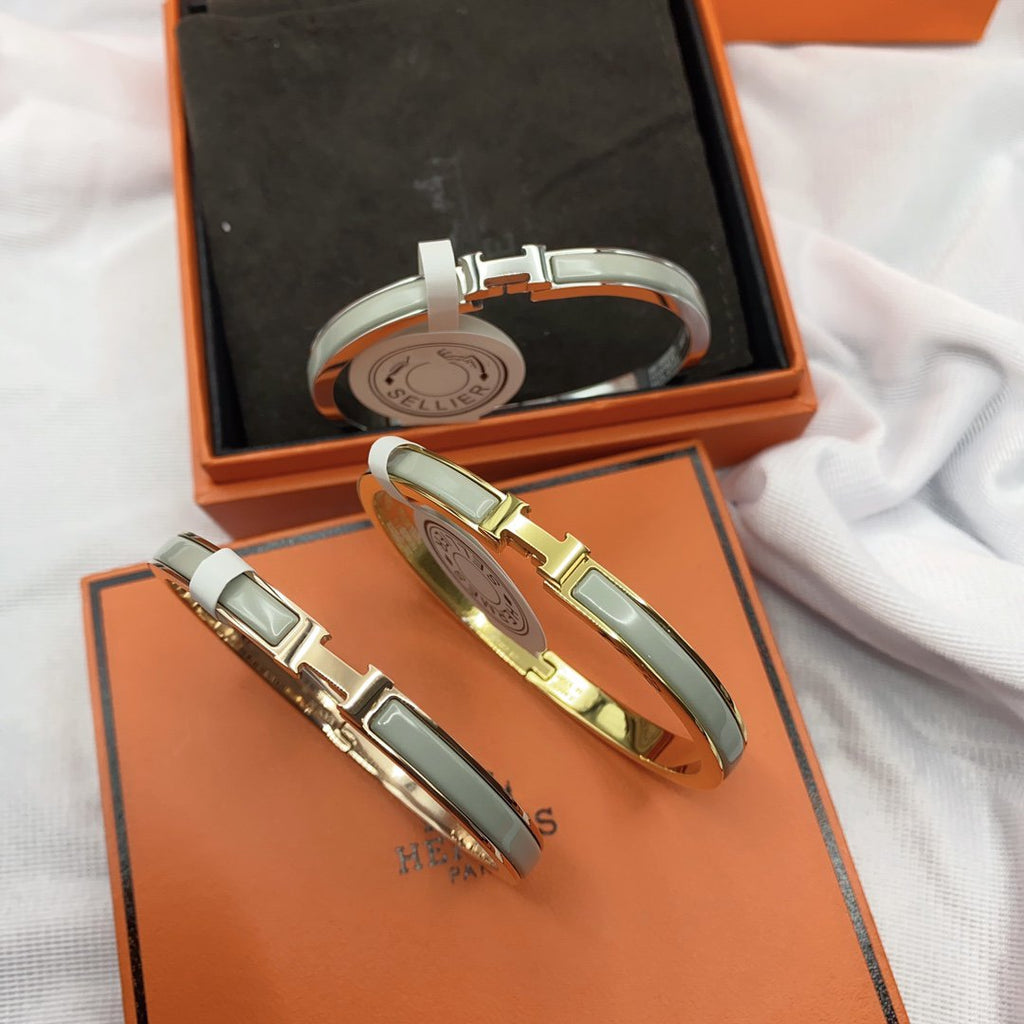 Loco CLASSIC HM CLIC GREEN 8MM ENAMEL BRACELET