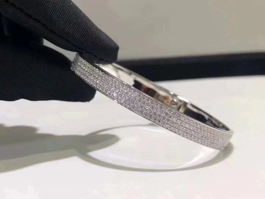 Loco HM KELLY BRACELET IN SILVER AND FULL PAVE DIAMOND