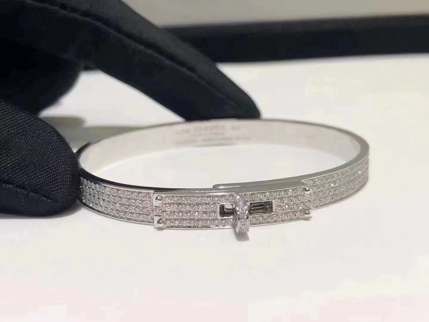 Loco HM KELLY BRACELET IN SILVER AND FULL PAVE DIAMOND