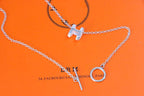 Loco HM NECKLACE H LETTER OVAL SERIES