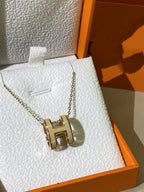 Loco HM CLIC YELLOW ENAMEL GOLD NECKLACE
