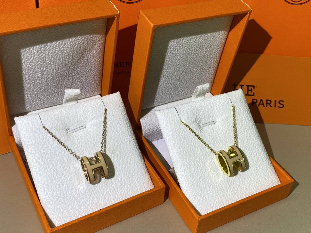 Loco HM CLIC YELLOW ENAMEL GOLD NECKLACE
