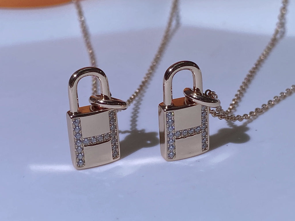 Loco HM ADVANCED NICHE LOCK HEAD NECKLACE DIAMONDS