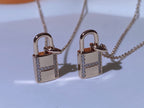 Loco HM ADVANCED NICHE LOCK HEAD NECKLACE DIAMONDS