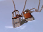 Loco HM ADVANCED NICHE LOCK HEAD NECKLACE DIAMONDS