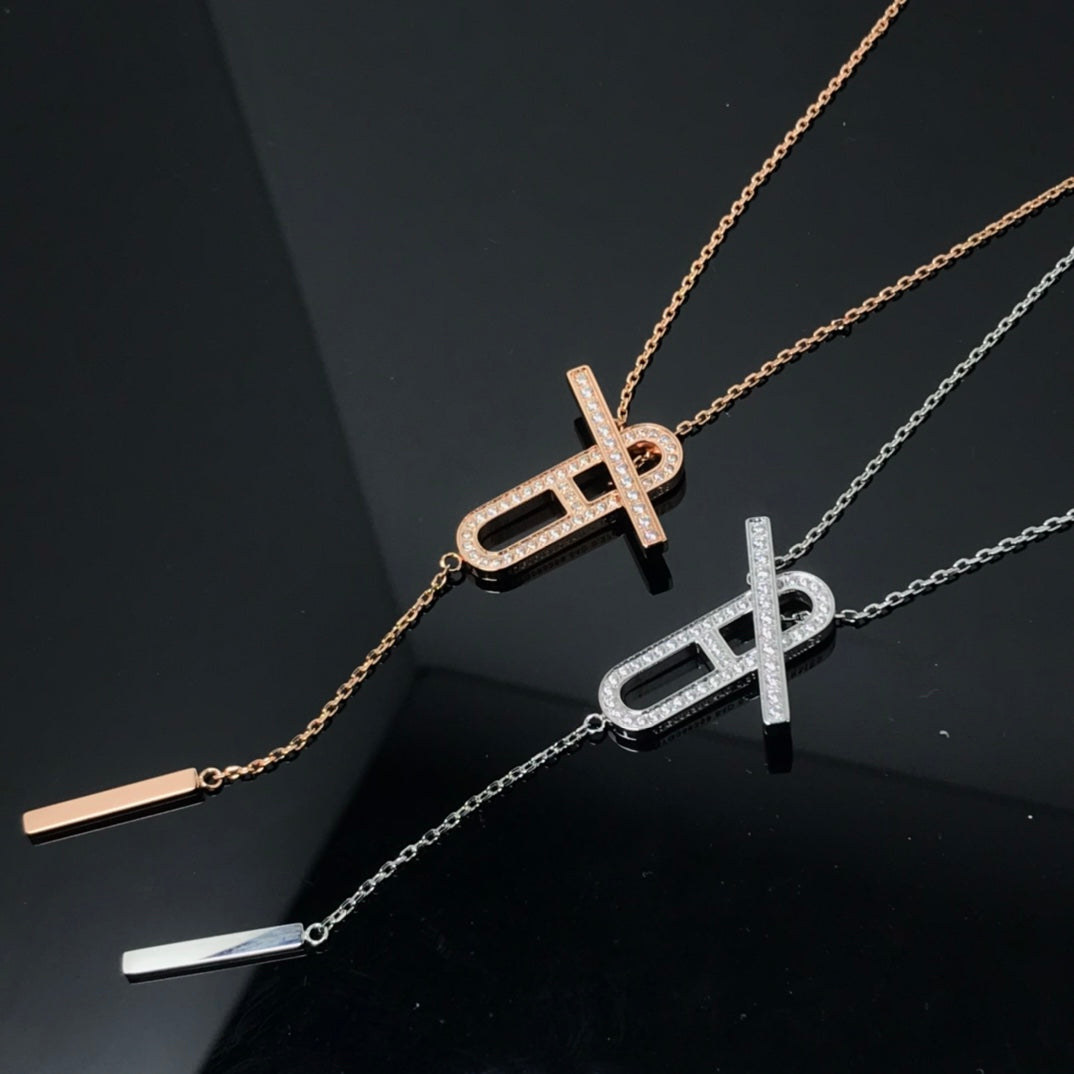 Loco HM NECKLACE PLATINUM ROSE GOLD DIAMOND