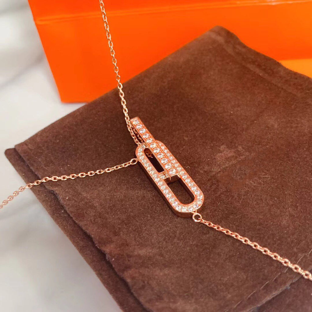 Loco HM NECKLACE PLATINUM ROSE GOLD DIAMOND