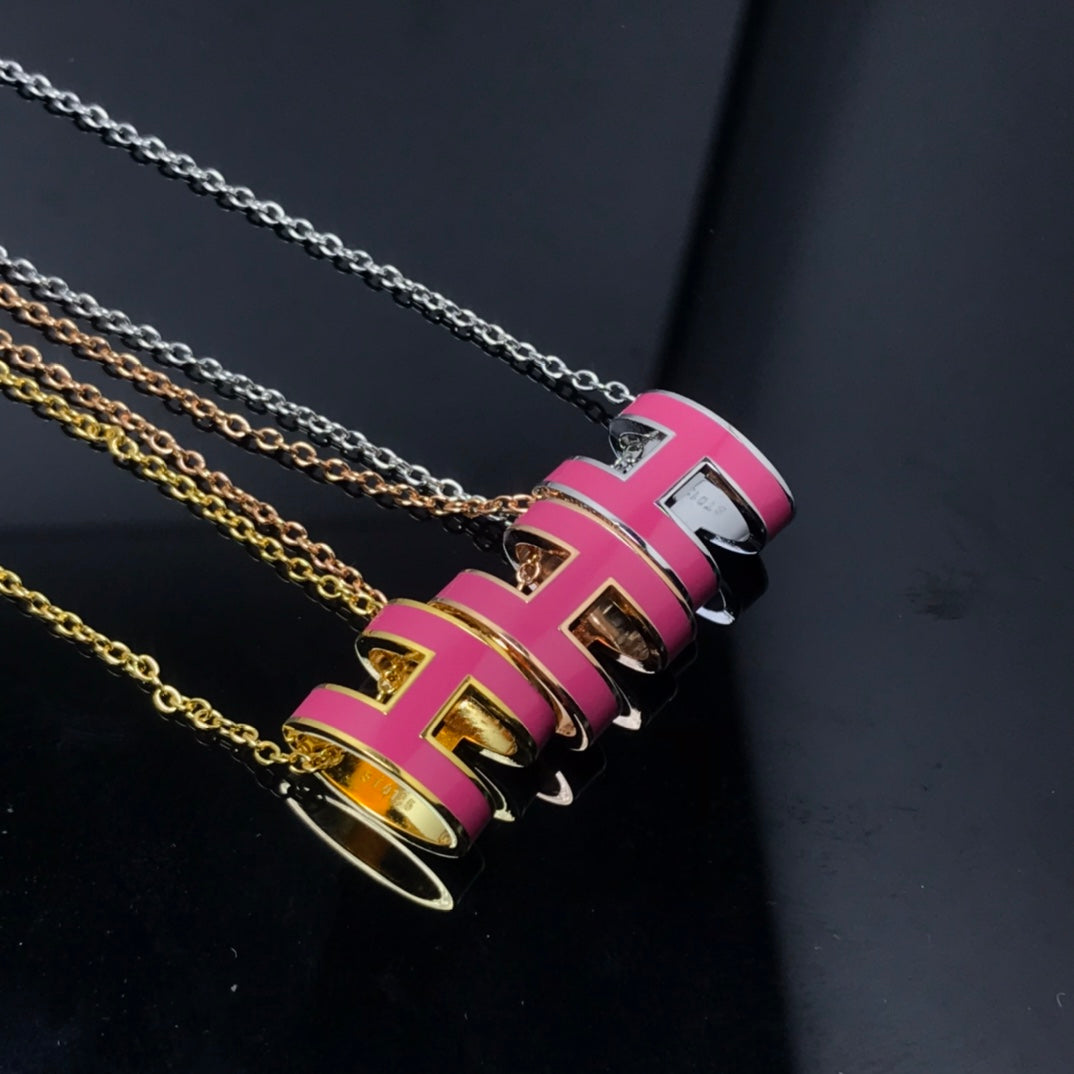 Loco H NECKLACE PINK