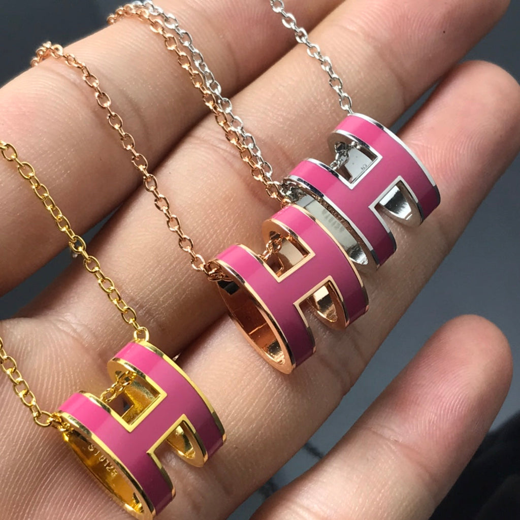 Loco H NECKLACE PINK