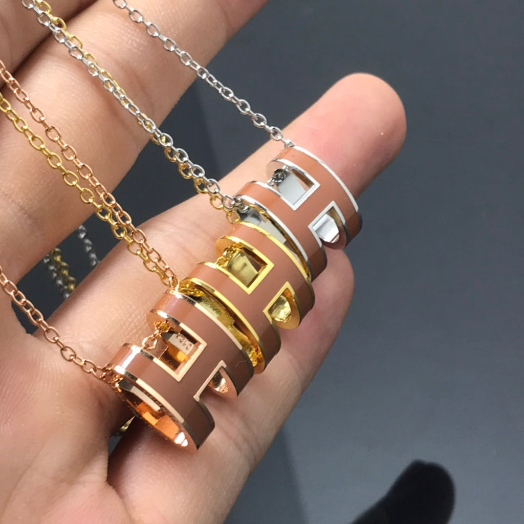 Loco H NECKLACE BROWN