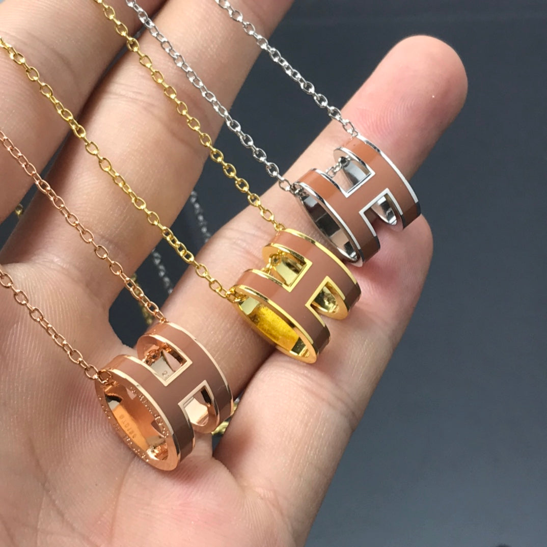 Loco H NECKLACE BROWN
