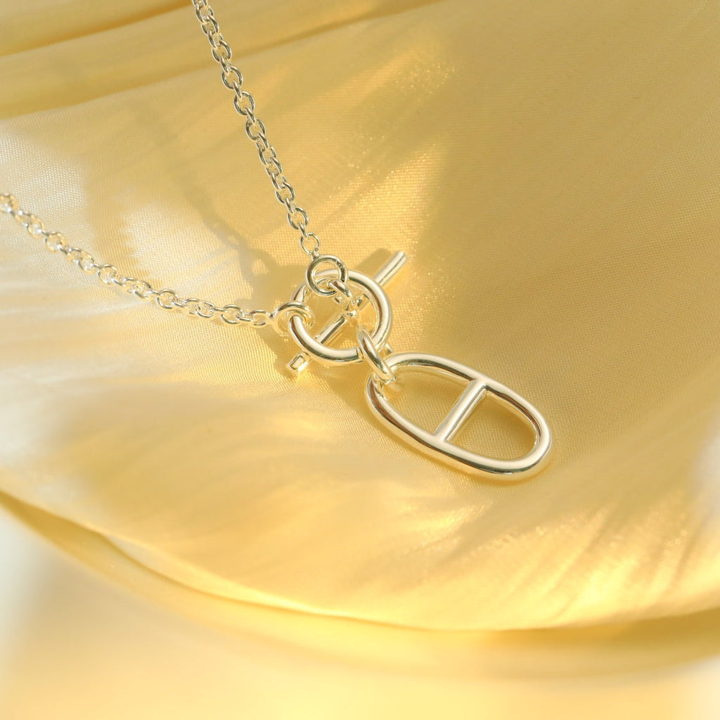 Loco HM CHAINE D'ANCRE PENDANT NECKLACE STERLING SILVER