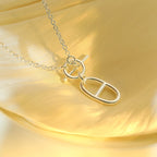 Loco HM CHAINE D'ANCRE PENDANT NECKLACE STERLING SILVER